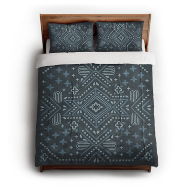 Durand Navy Blue in Full/Queen (88" x 88") Size