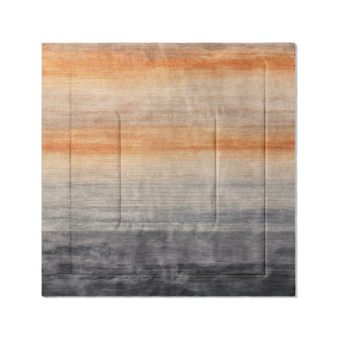 Ruidoso Navy & Burnt Orange in Full/Queen (88" x 88") Size