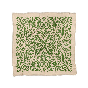 Floranna Ivory & Green in Full/Queen (88" x 88") Size
