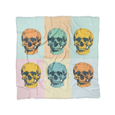 Pop Art Skulls in Full/Queen (88" x 88") Size