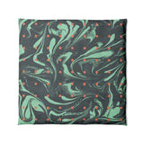 Acid Burn Teal & Orange in Full/Queen (88" x 88") Size