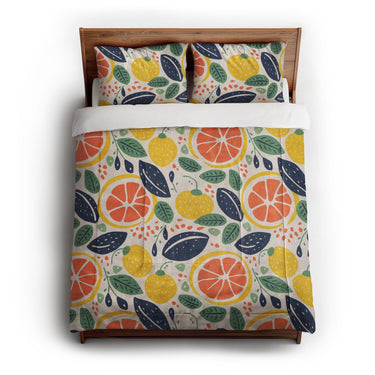 Pamplemousse and Bay Leaf in Full/Queen (88" x 88") Size