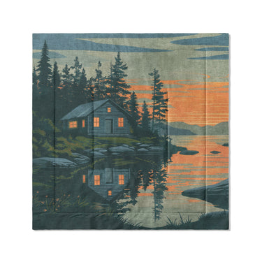 Adirondack Lakeside Cabin in Full/Queen (88" x 88") Size