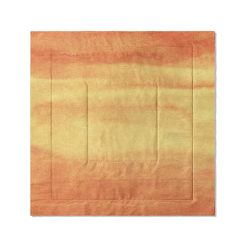 Jacinda Watercolor Fire Orange Ombre in Full/Queen (88" x 88") Size