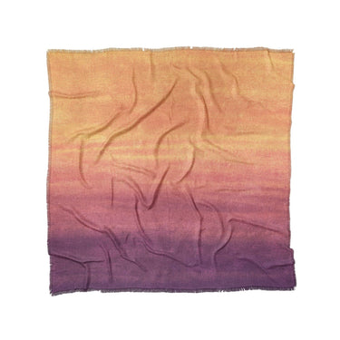 Imogen Watercolor Orange & Purple Ombre in Full/Queen (88" x 88") Size