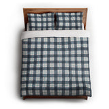 Wallace Plaid Blue & Teal in Full/Queen (88" x 88") Size