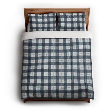 Wallace Plaid Blue & Teal in Full/Queen (88" x 88") Size