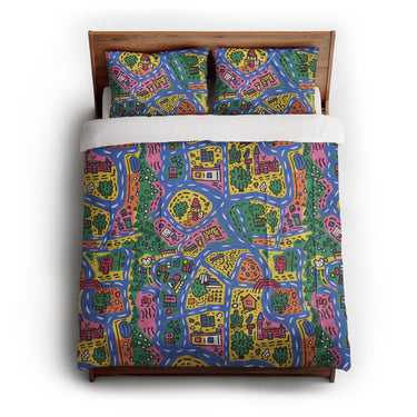 Kids Road Map in Full/Queen (88" x 88") Size