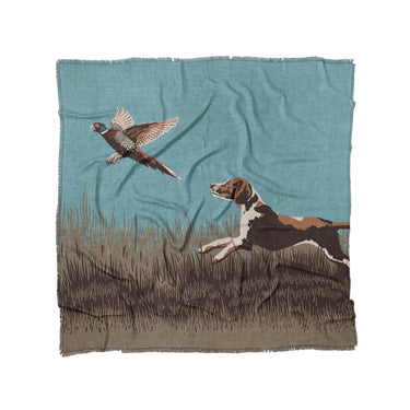 That Dog'll Hunt Blue in Full/Queen (88" x 88") Size