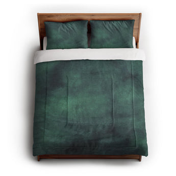 Andromeda Watercolor Teal Comforter