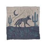 Desert Coyote Midnight & Dusty Blue in Full/Queen (88" x 88") Size