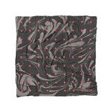 Acid Burn Greige & Infrared in Full/Queen (88" x 88") Size