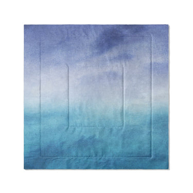 Micah Watercolor Blue & Teal in Full/Queen (88" x 88") Size