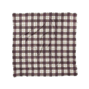 Wallace Plaid Maroon & Gold in Full/Queen (88" x 88") Size