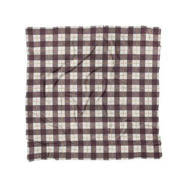 Wallace Plaid Maroon & Gold in Full/Queen (88" x 88") Size