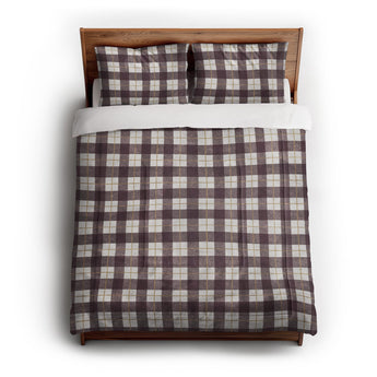 Wallace Plaid Maroon & Gold Comforter