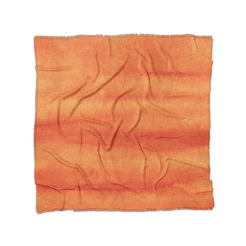 Ophelia Watercolor Fire Orange Balayage in Full/Queen (88" x 88") Size