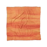 Ophelia Watercolor Fire Orange Balayage in Full/Queen (88" x 88") Size