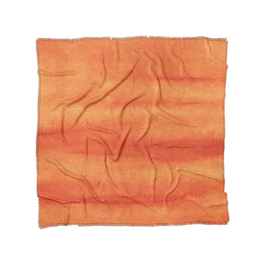 Ophelia Watercolor Fire Orange Balayage in Full/Queen (88" x 88") Size