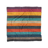Brush Stripes Multicolor in Full/Queen (88" x 88") Size