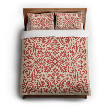 Floranna Ivory & Red Comforter