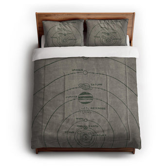 Solar System Taupe & Forest in Full/Queen (88" x 88") Size