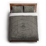 Solar System Taupe & Forest in Full/Queen (88" x 88") Size