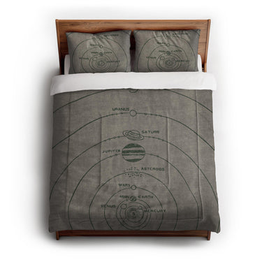 Solar System Taupe & Forest in Full/Queen (88" x 88") Size