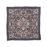 Annette Navy & Orange in Full/Queen (88" x 88") Size