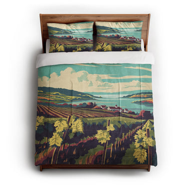 Finger Lakes Vineyard in Full/Queen (88" x 88") Size