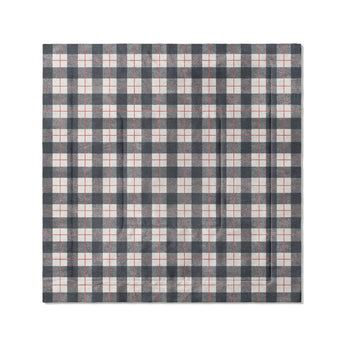 Wallace Plaid Navy & Red in Full/Queen (88" x 88") Size