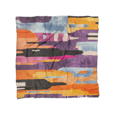 Raheem Orange & Purple in Full/Queen (88" x 88") Size