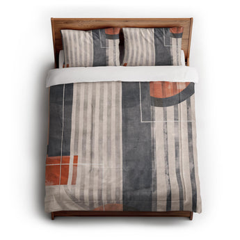 Gordian Navy & Orange Comforter