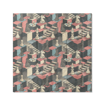 Harmon Surreal Check Blue & Pink in Full/Queen (88" x 88") Size