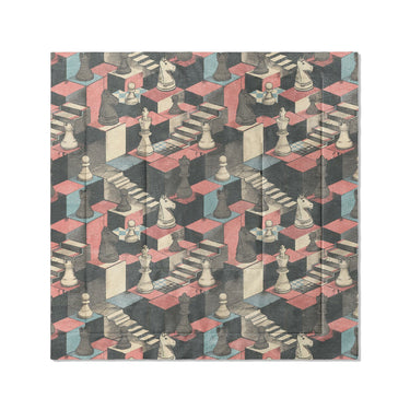 Harmon Surreal Check Blue & Pink in Full/Queen (88" x 88") Size