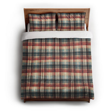 Monaghan Plaid Blue & Red in Full/Queen (88" x 88") Size