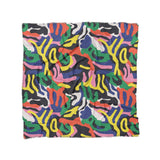 Umberto Black Multicolor in Full/Queen (88" x 88") Size