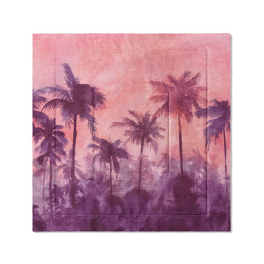 Sunset Palms Pink & Purple in Full/Queen (88" x 88") Size