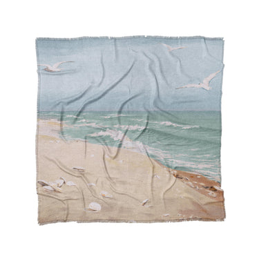 On the Beach by Fidelia Bridges in Full/Queen (88" x 88") Size
