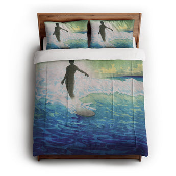 Hawaii Surfer By Charles Bartlett Comforter