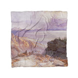 The Great Salt Lake of Utah by Thomas Moran in Full/Queen (88" x 88") Size