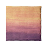Imogen Watercolor Orange & Purple Ombre in Full/Queen (88" x 88") Size