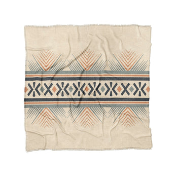 Loxcie Ivory & Blue in Full/Queen (88" x 88") Size