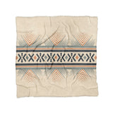 Loxcie Ivory & Blue in Full/Queen (88" x 88") Size