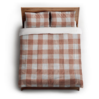 Buffalo Plaid Light Terracotta in Full/Queen (88" x 88") Size