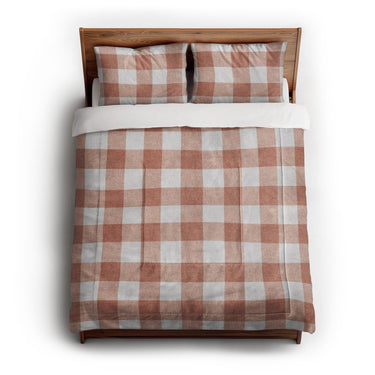 Buffalo Plaid Light Terracotta in Full/Queen (88" x 88") Size