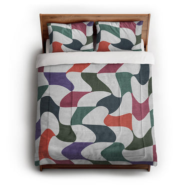 Twyla Checkered Multicolor in Full/Queen (88" x 88") Size