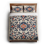 Wilhemina Navy & Red in Full/Queen (88" x 88") Size