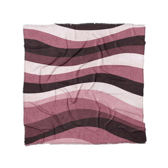 Sinuous Maroon Monochrome in Full/Queen (88" x 88") Size