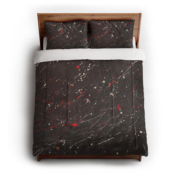 Edgar Red & Vintage Black in Full/Queen (88" x 88") Size
